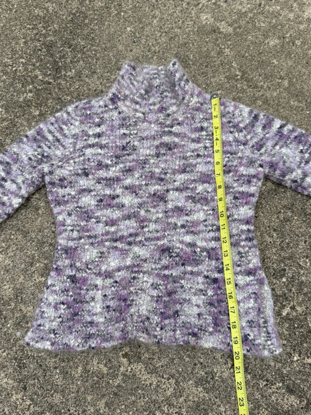 Vintage Old Navy Lavender Marled Turtleneck Sweater size S